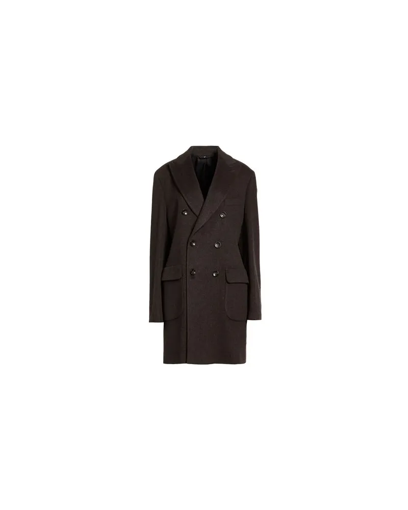 Hevò JACKEN & MÄNTEL - Mäntelauf YOOX.COM Dunkelbraun