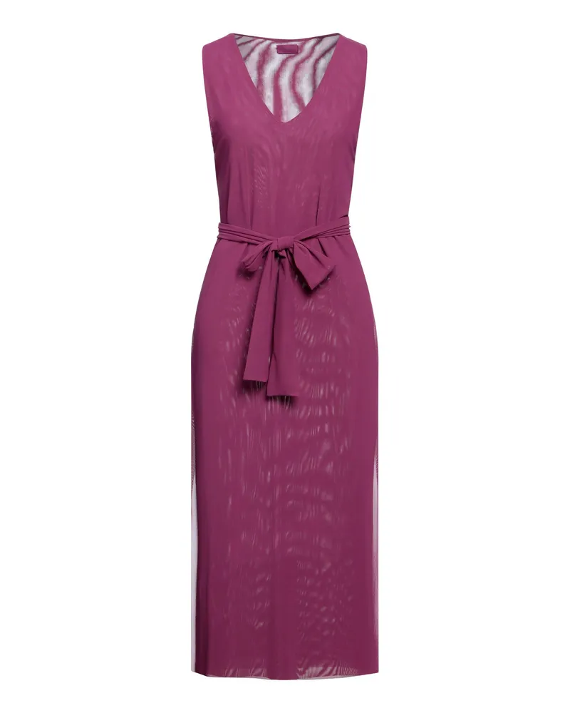 FISICO-Cristina Ferrari Maxi-Kleid Pflaume