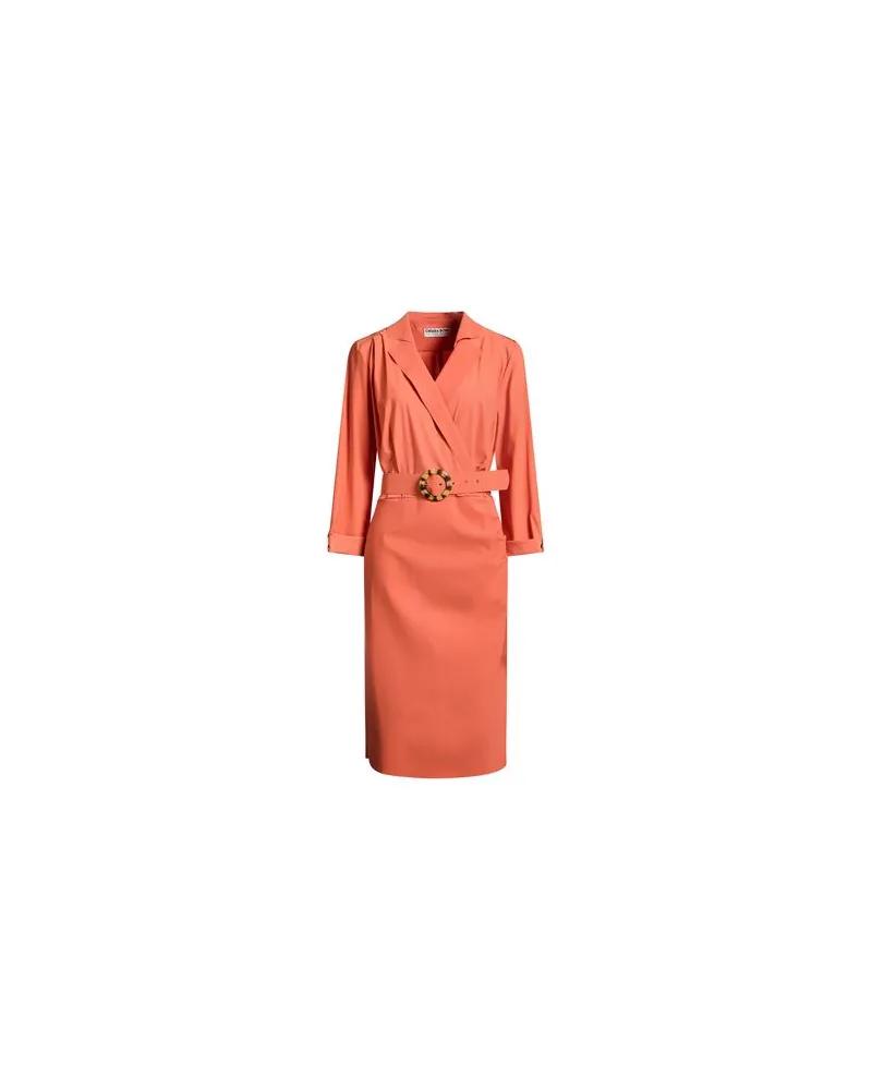 Chiara Boni KLEIDER - Midi-Kleiderauf YOOX.COM Orange