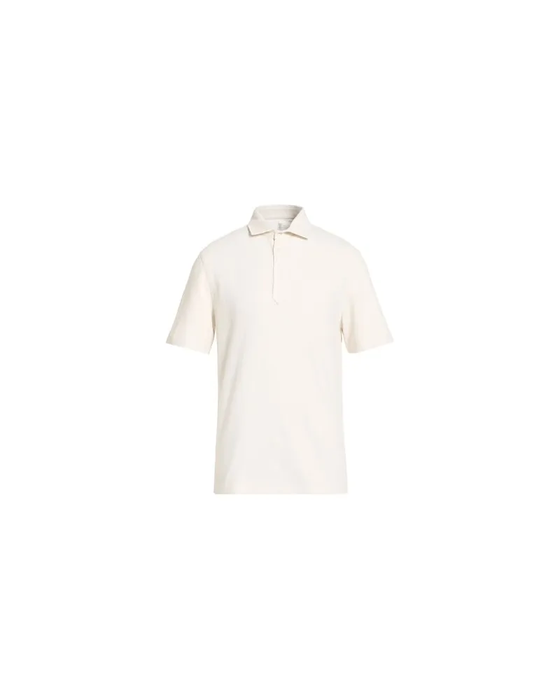 Brunello Cucinelli TOPS - Poloshirtsauf YOOX.COM Cremeweiß
