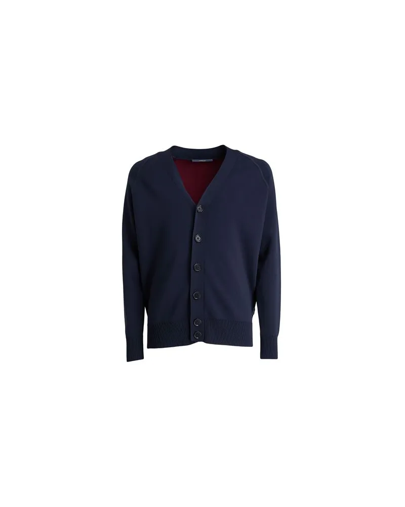 People of Shibuya STRICKWAREN - Strickjackenauf YOOX.COM Marineblau