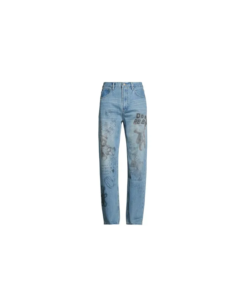 DOMREBEL HOSEN & RÖCKE - Jeanshosenauf YOOX.COM Blau
