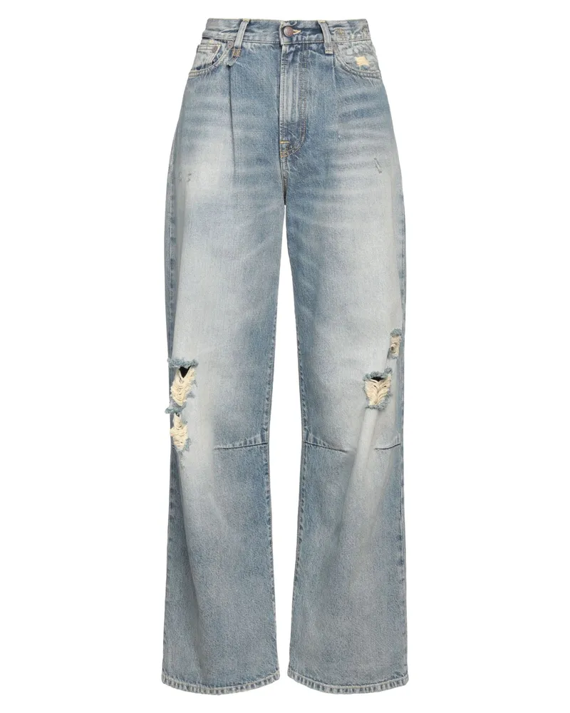 R13 Jeanshose Blau