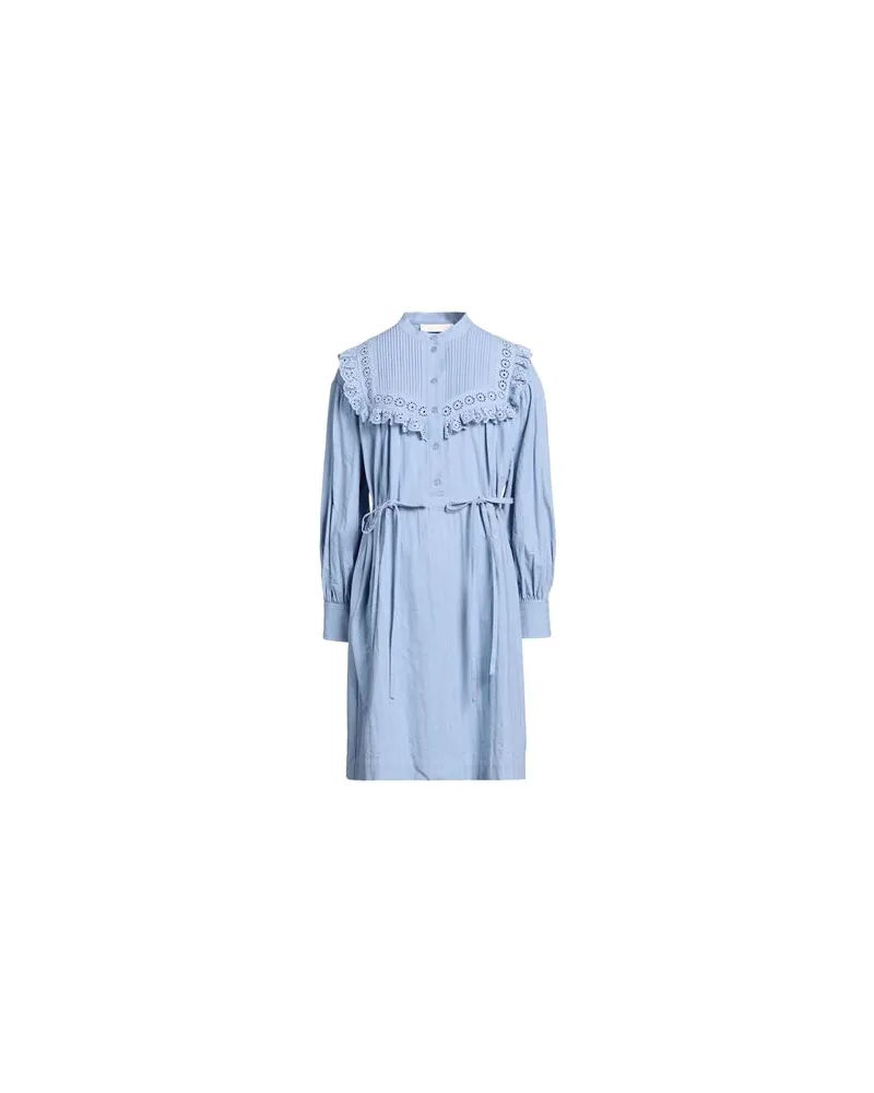 See by Chloé KLEIDER - Mini-Kleiderauf YOOX.COM Himmelblau