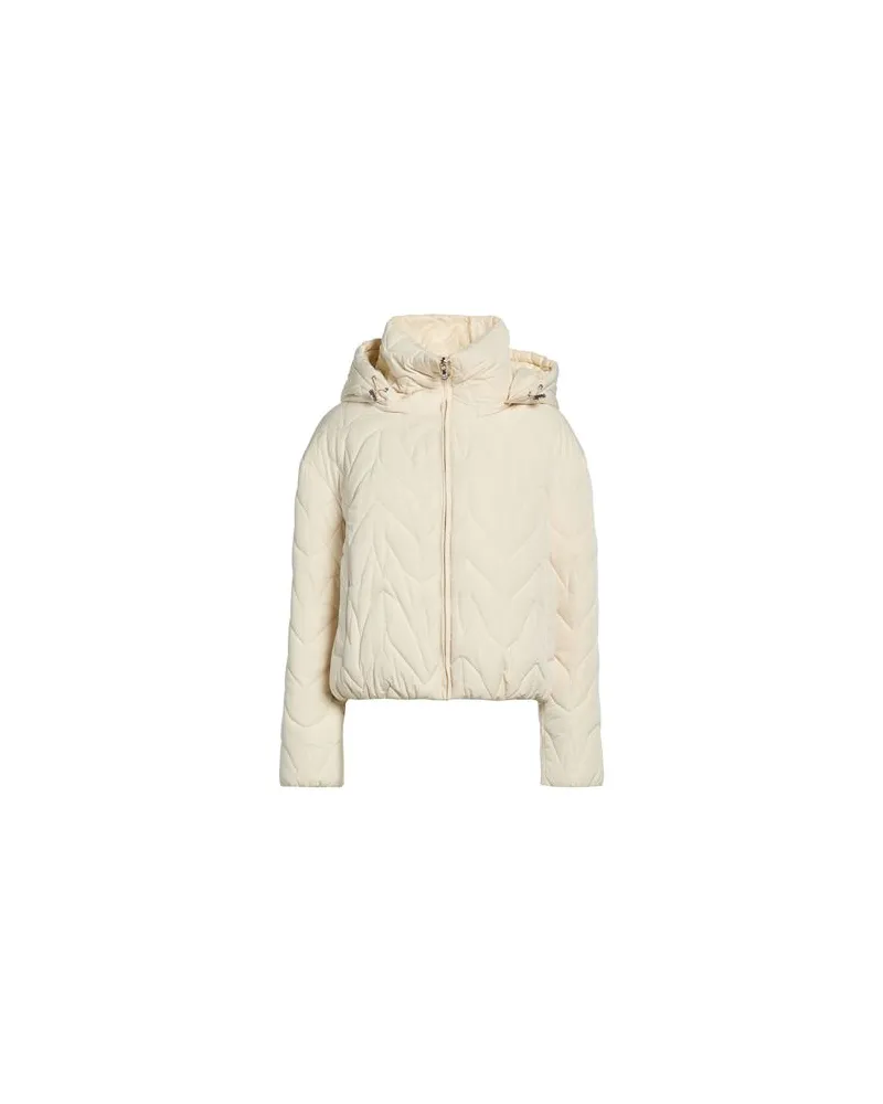 Patrizia Pepe JACKEN & MÄNTEL - Pufferjacken & Daunenjackenauf YOOX.COM Cremeweiß