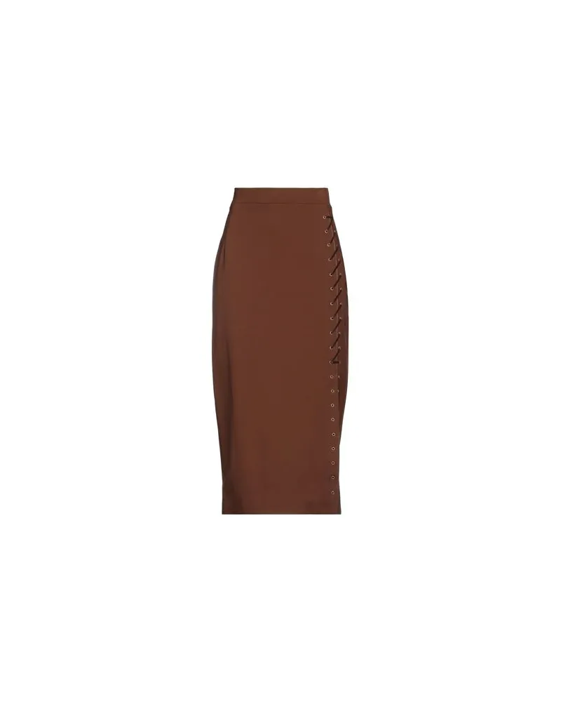 Clips HOSEN & RÖCKE - Midi-Röckeauf YOOX.COM Braun