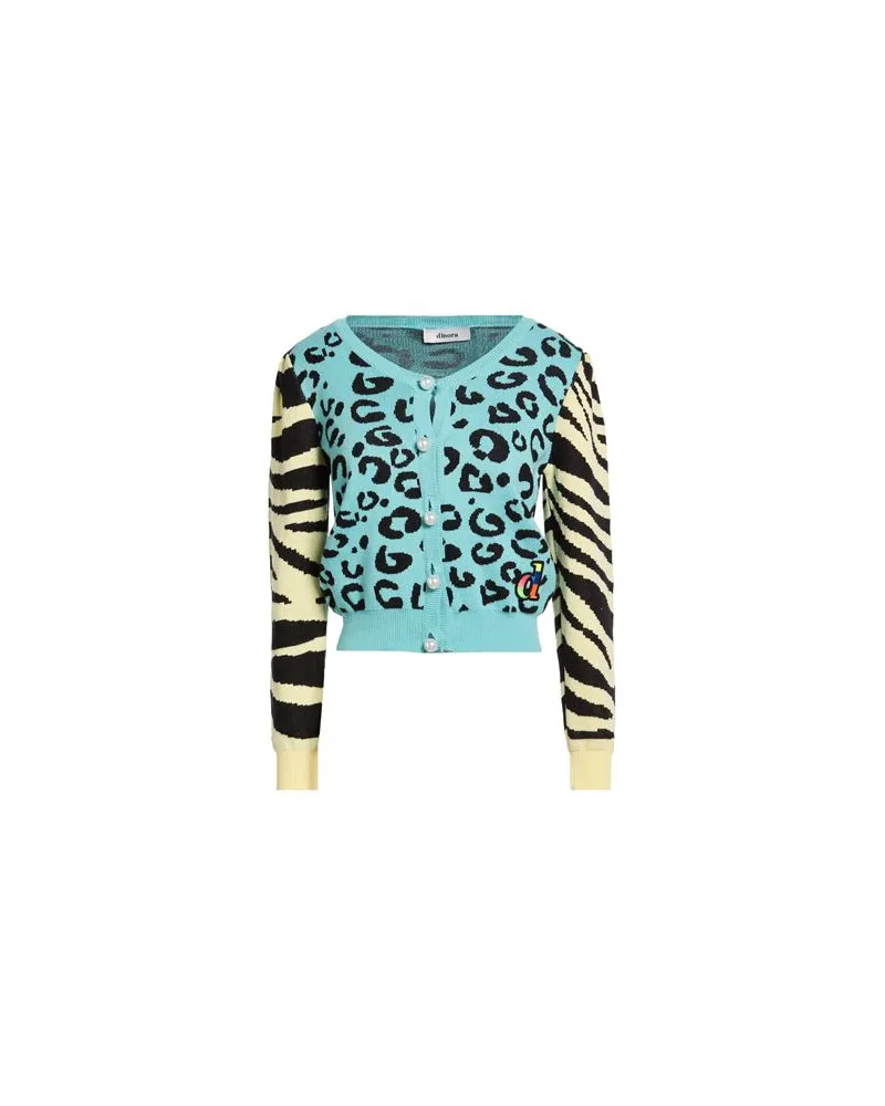 DIMORA STRICKWAREN - Strickjackenauf YOOX.COM Tūrkis