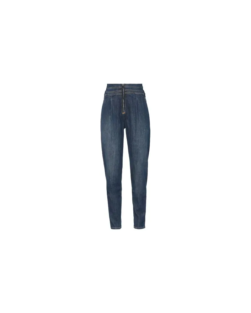 Elisabetta Franchi HOSEN & RÖCKE - Jeanshosenauf YOOX.COM Blau