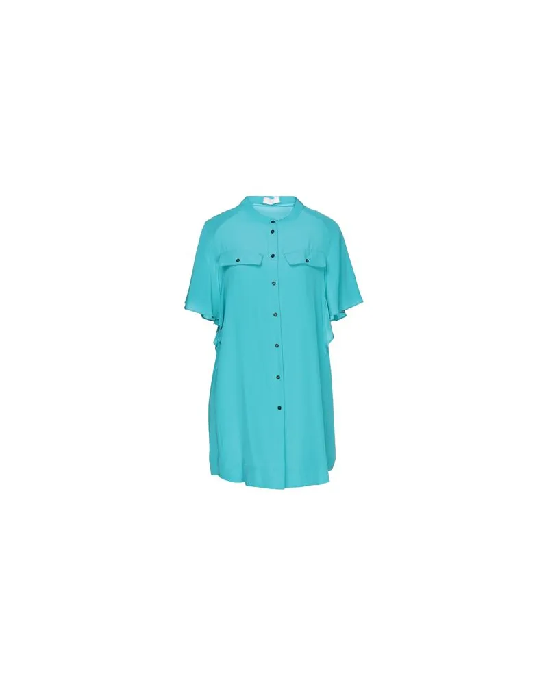 Annie P. KLEIDER - Mini-Kleiderauf YOOX.COM Azurblau