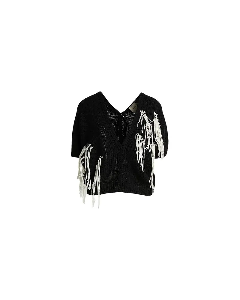 ALYSI STRICKWAREN - Strickjackenauf YOOX.COM Schwarz