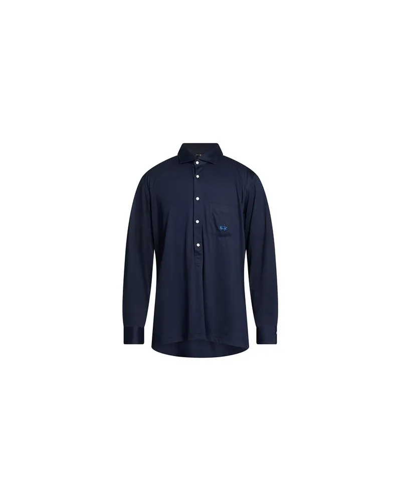 La Martina BLUE RIBBON BY XACUS - TOPS - Hemdenauf YOOX.COM Marineblau