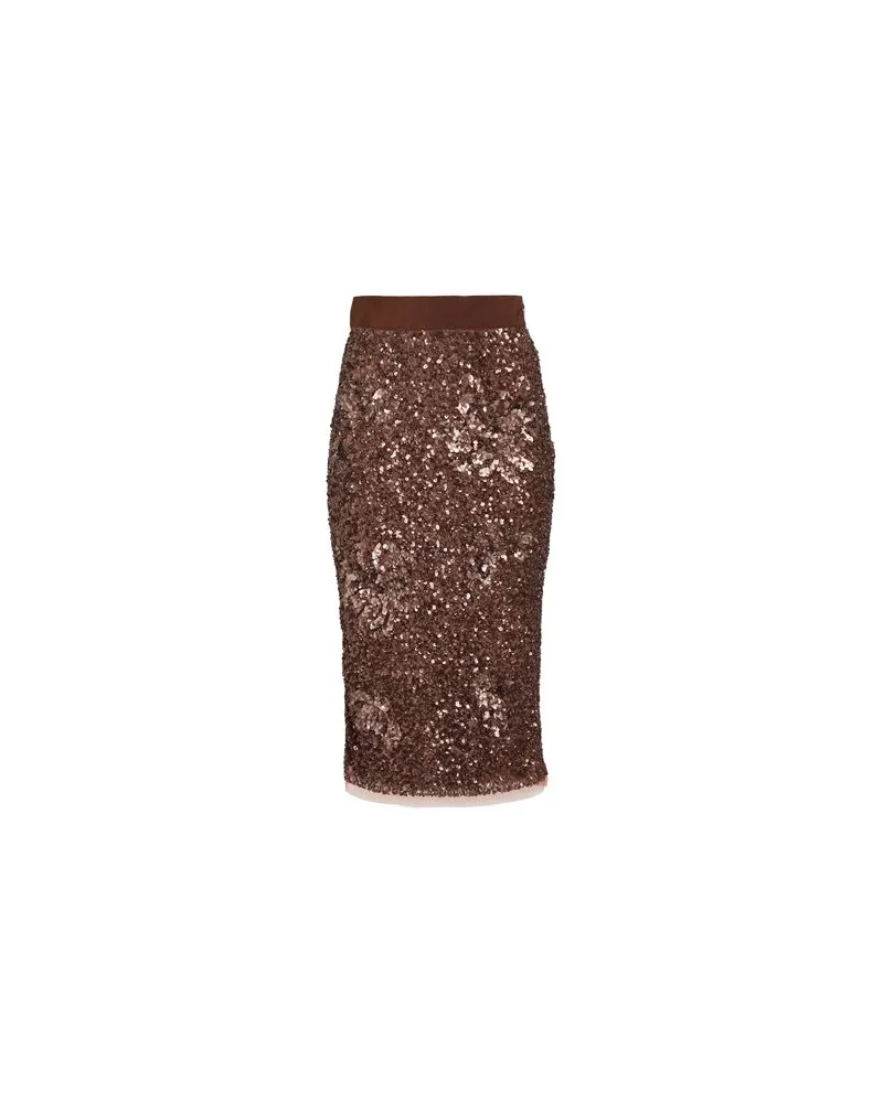 Elisabetta Franchi HOSEN & RÖCKE - Midi-Röckeauf YOOX.COM Braun