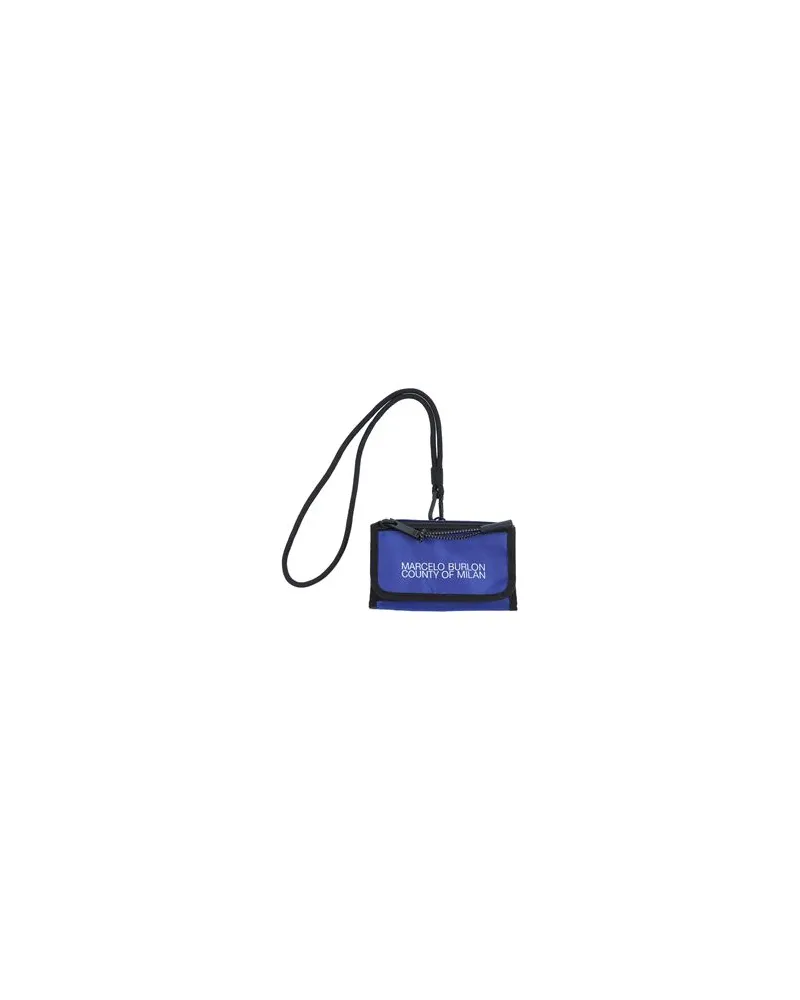 Marcelo Burlon | County of Milan Kleinlederwaren - Brieftaschenauf YOOX.COM Königsblau