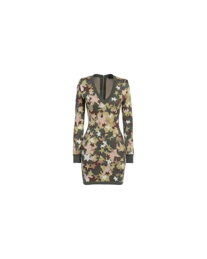 Elisabetta Franchi KLEIDER - Mini-Kleiderauf YOOX.COM Militärgrün