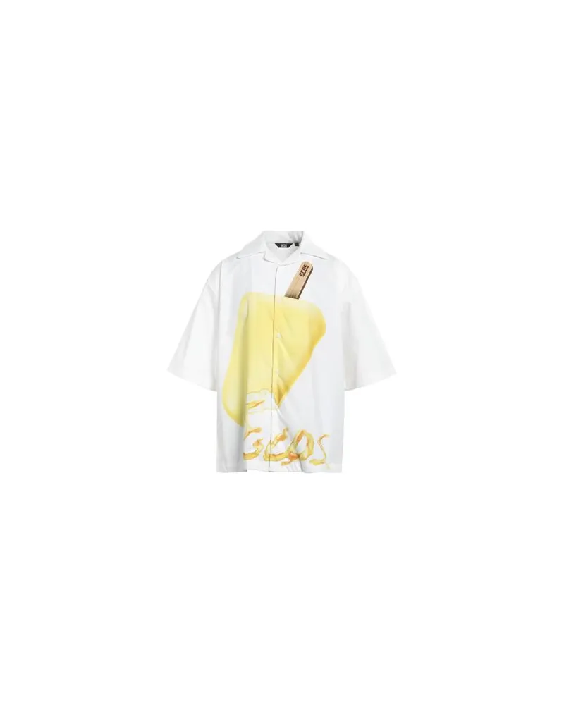 GCDS TOPS - Hemdenauf YOOX.COM Weiß