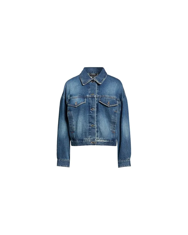 A.P.C. JACKEN & MÄNTEL - Jeansjacken/Mäntelauf YOOX.COM Blau