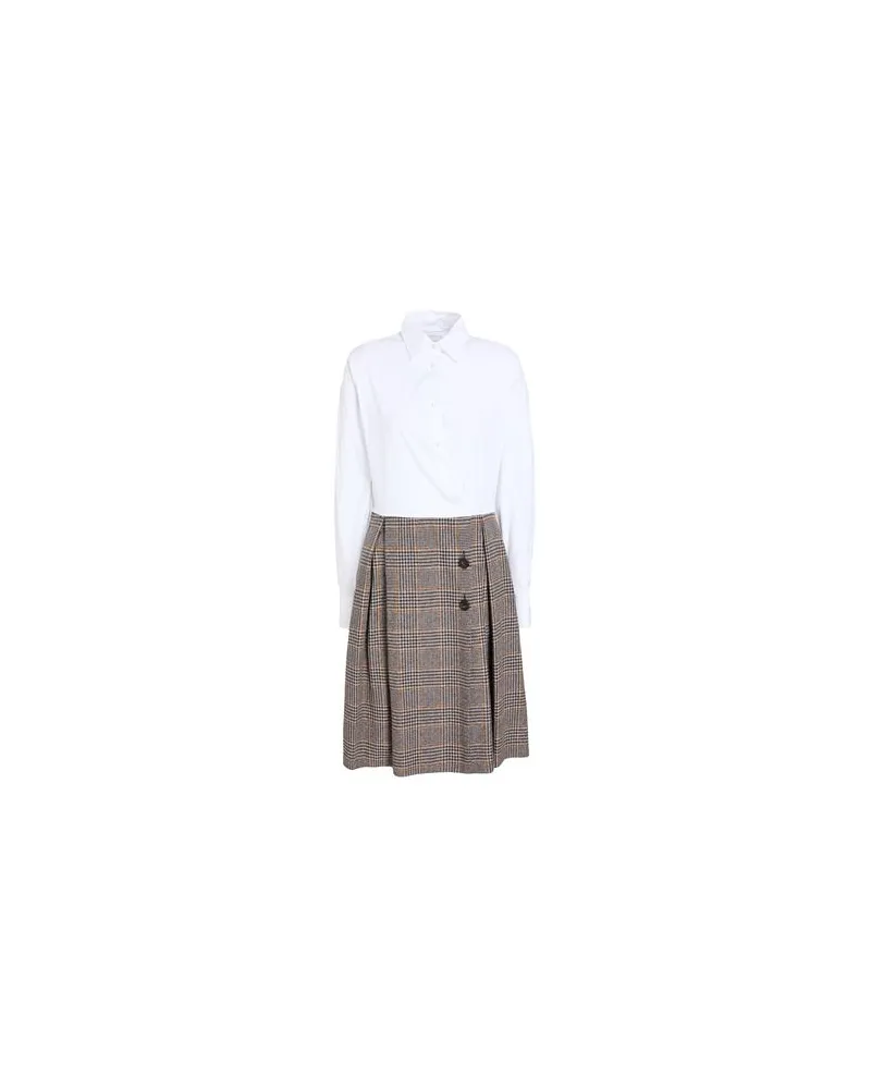 Sara Roka KLEIDER - Midi-Kleiderauf YOOX.COM Weiß