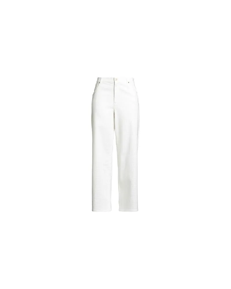 Blumarine HOSEN & RÖCKE - Jeanshosenauf YOOX.COM Elfenbein