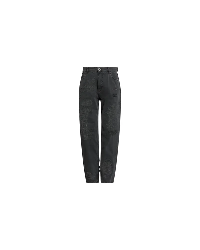 Balmain HOSEN & RÖCKE - Jeanshosenauf YOOX.COM Schwarz