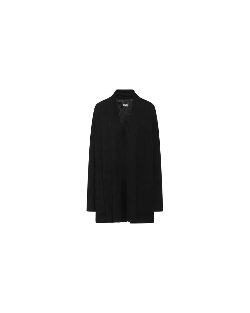 Alpha Studio STRICKWAREN - Strickjackenauf YOOX.COM Schwarz