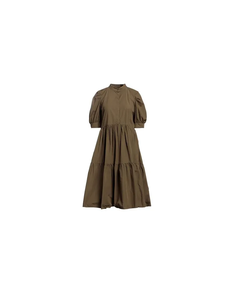 Alessia Santi KLEIDER - Midi-Kleiderauf YOOX.COM Militärgrün