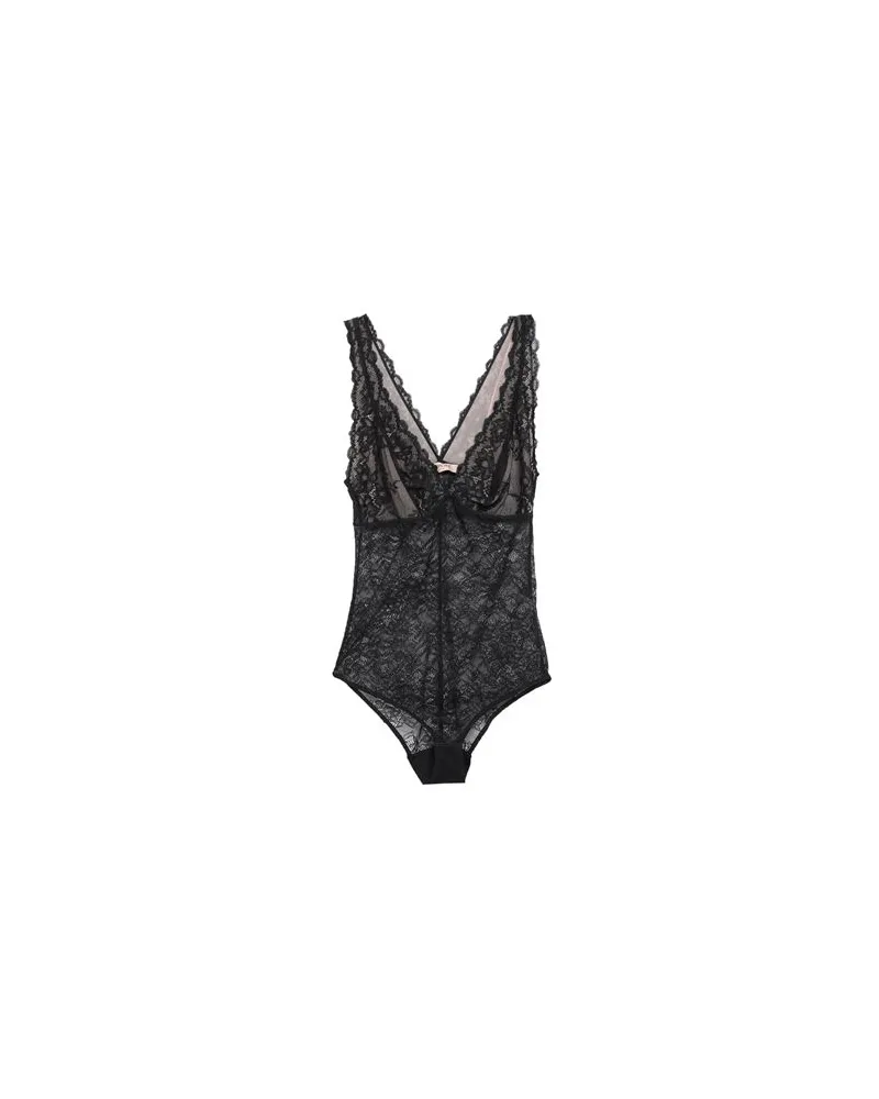 Twin-Set TOPS - Bodysuitsauf YOOX.COM Schwarz