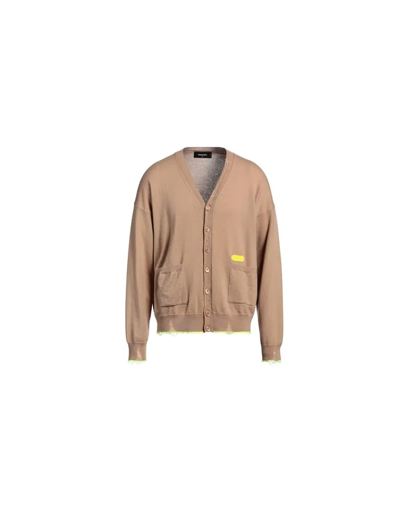 Dsquared2 STRICKWAREN - Strickjackenauf YOOX.COM Kamel