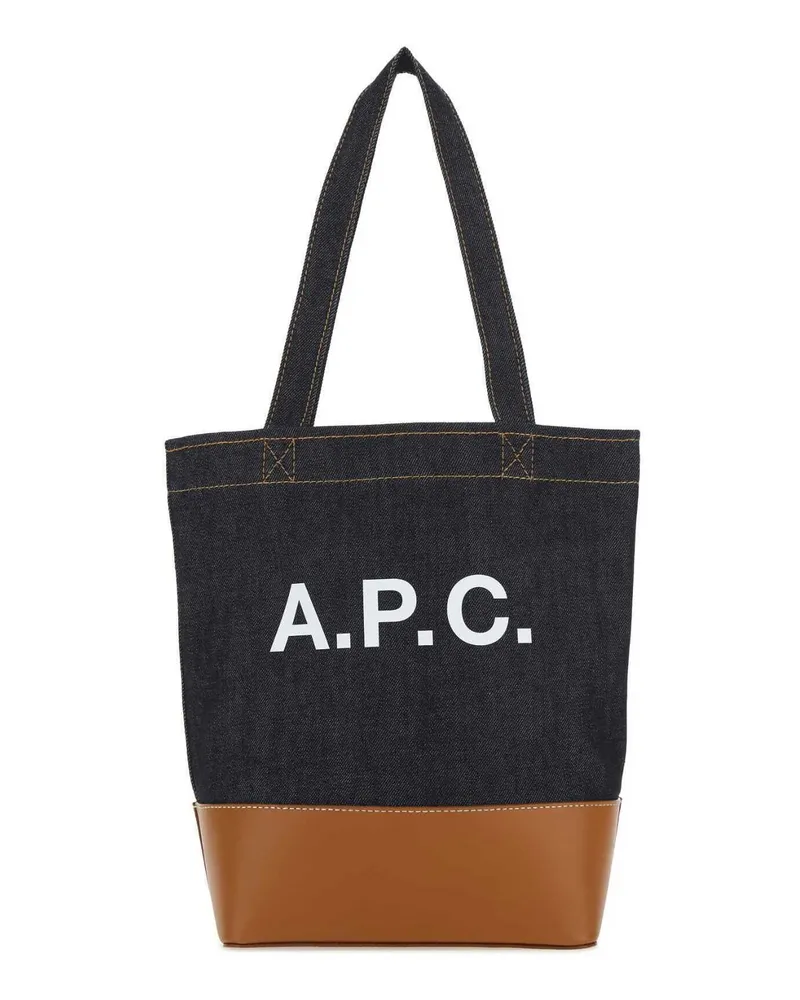 A.P.C. Schultertasche Marineblau