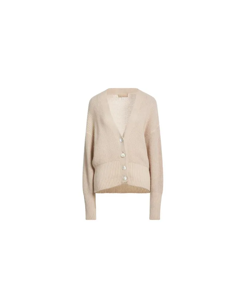 120% Lino STRICKWAREN - Strickjackenauf YOOX.COM Beige