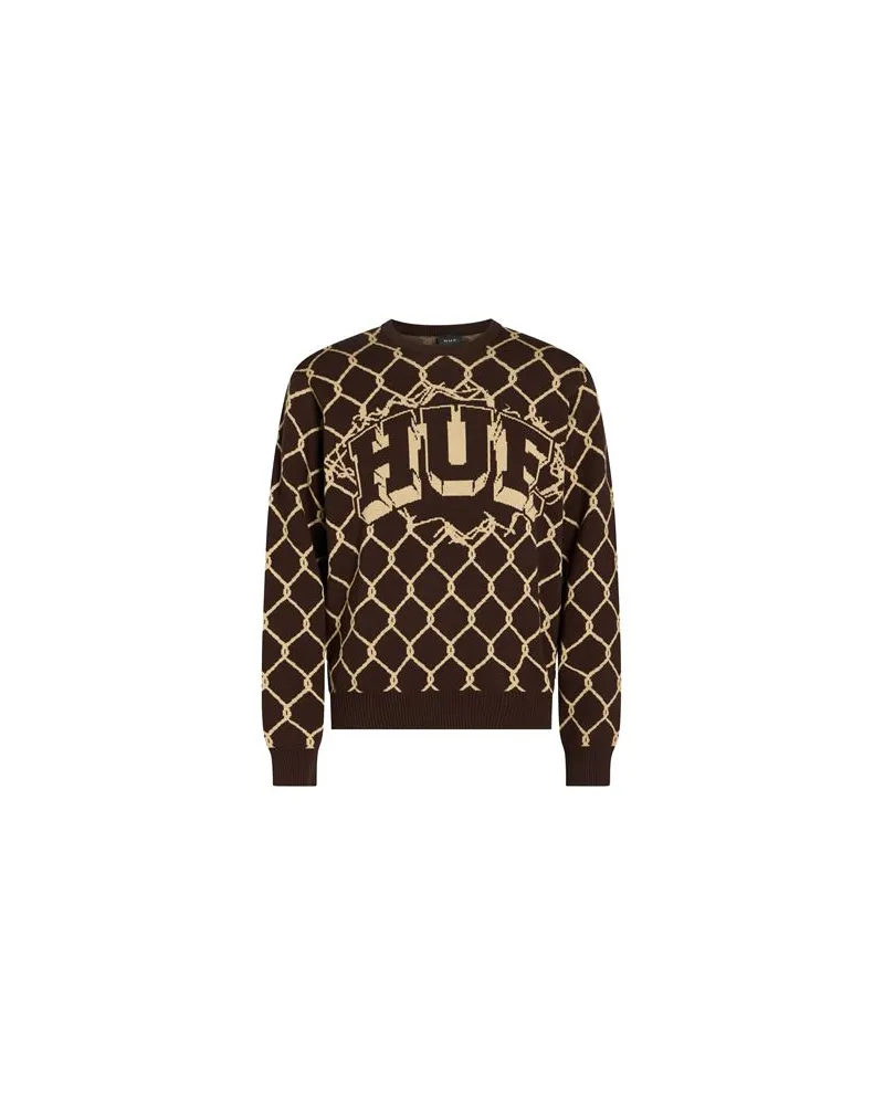 HUF STRICKWAREN - Pulloverauf YOOX.COM Dunkelbraun