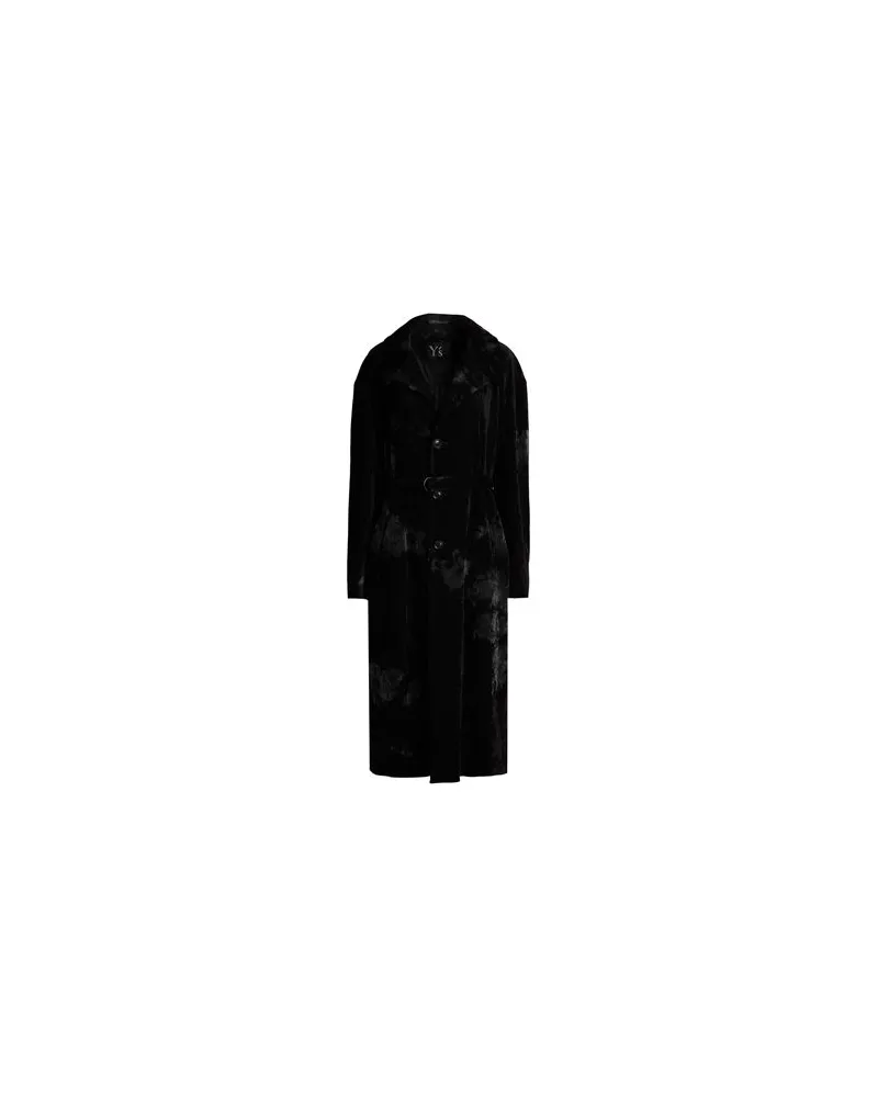 Y'S YOHJI YAMAMOTO JACKEN & MÄNTEL - Mäntelauf YOOX.COM Schwarz