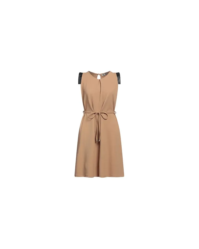 Boutique de la Femme KLEIDER - Midi-Kleiderauf YOOX.COM Sand