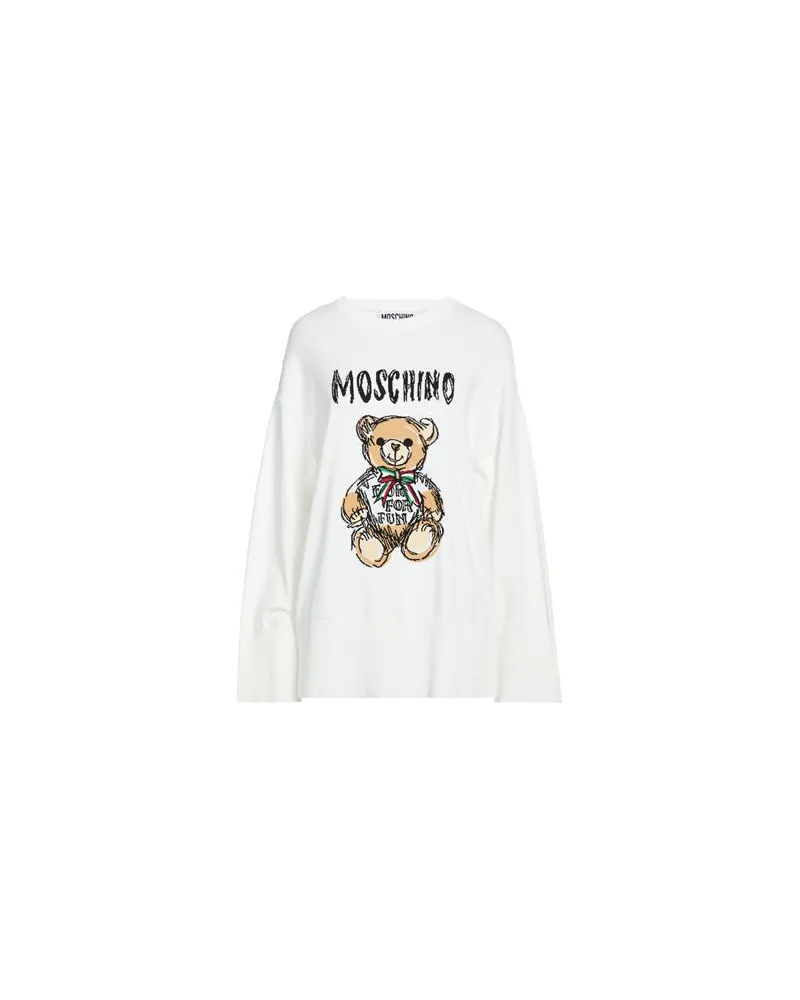 Moschino STRICKWAREN - Pulloverauf YOOX.COM Weiß