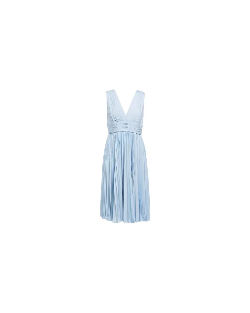 Badgley Mischka KLEIDER - Midi-Kleiderauf YOOX.COM Himmelblau