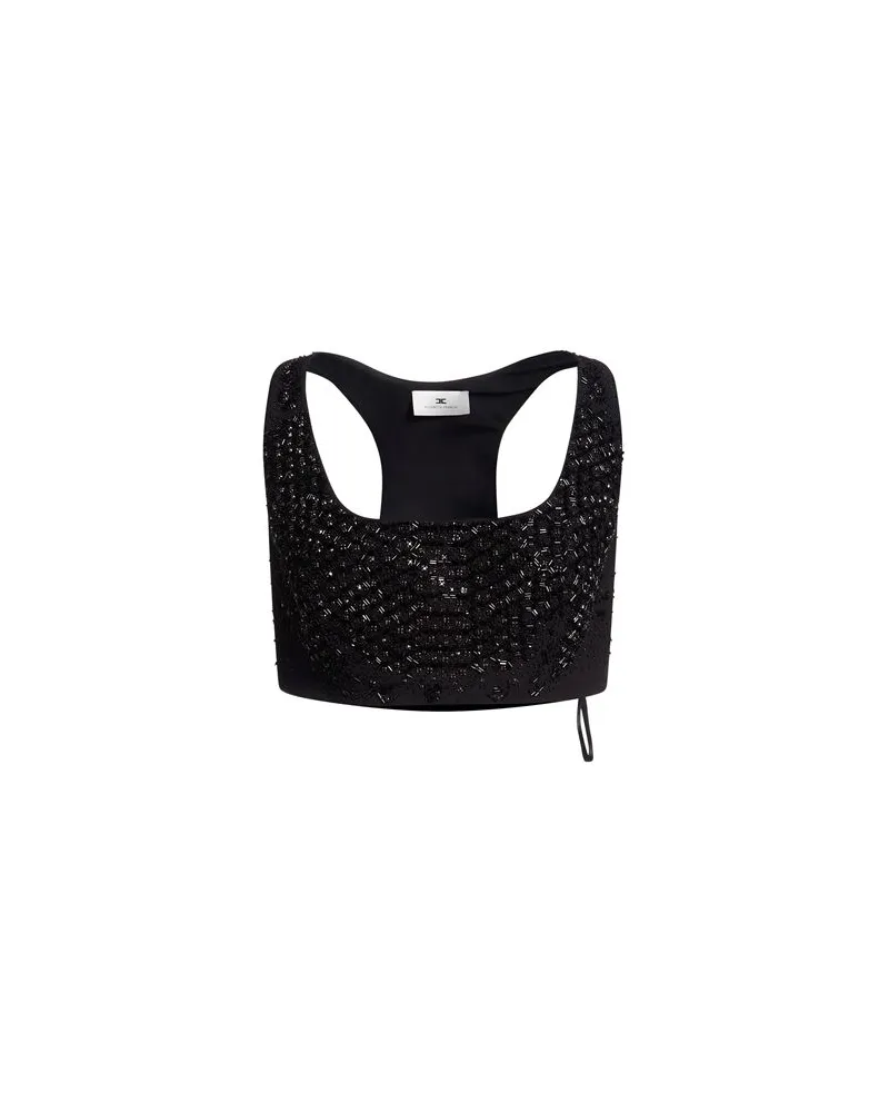 Elisabetta Franchi TOPS - Topsauf YOOX.COM Schwarz