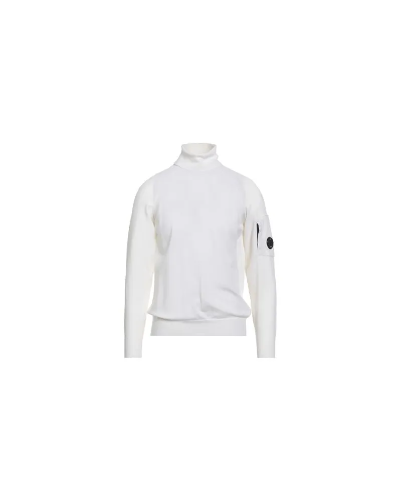 C.P. Company STRICKWAREN - Rollkragenpulloverauf YOOX.COM Cremeweiß