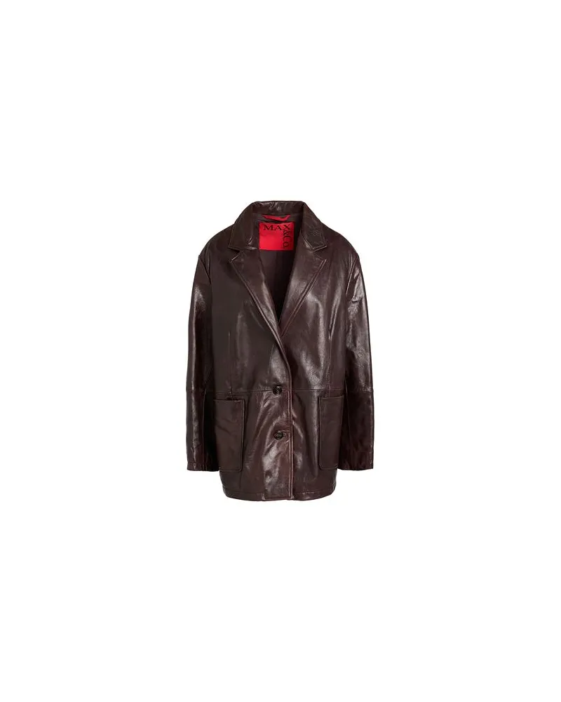 MAX&Co. PLINIO  - JACKEN & MÄNTEL - Mäntelauf YOOX.COM Dunkelbraun
