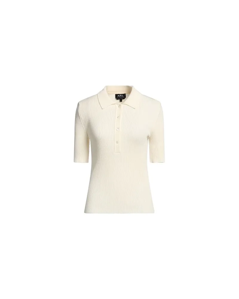 A.P.C. STRICKWAREN - Pulloverauf YOOX.COM Elfenbein