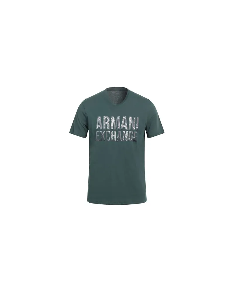 Armani Exchange TOPS - T-shirtsauf YOOX.COM Dunkelgrün