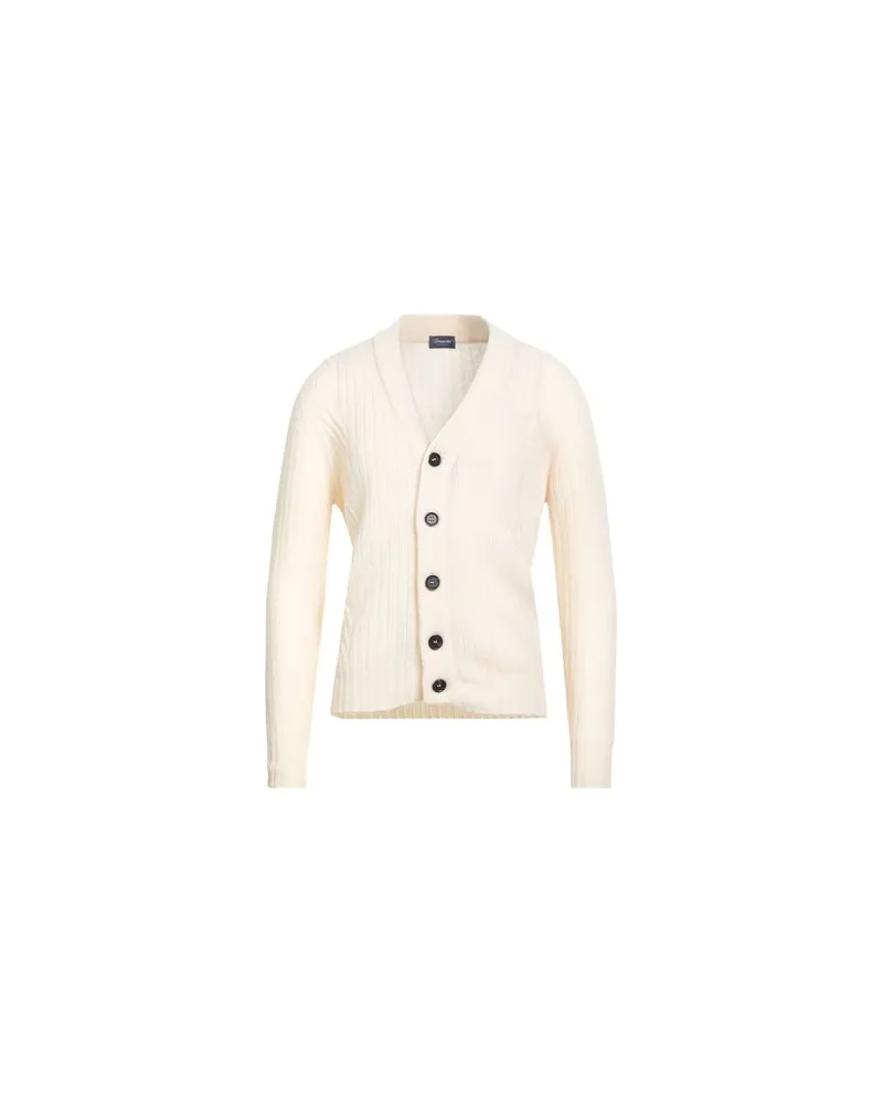 Drumohr  STRICKWAREN - Strickjackenauf YOOX.COM Cremeweiß