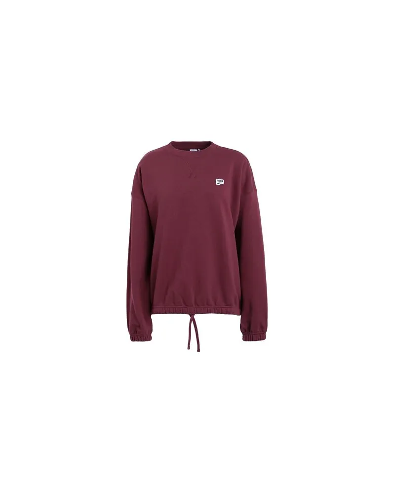 Puma DOWNTOWN Oversized Crew  - DOWNTOWN Oversized Crew - TOPS - Sweatshirtsauf YOOX.COM Purpur