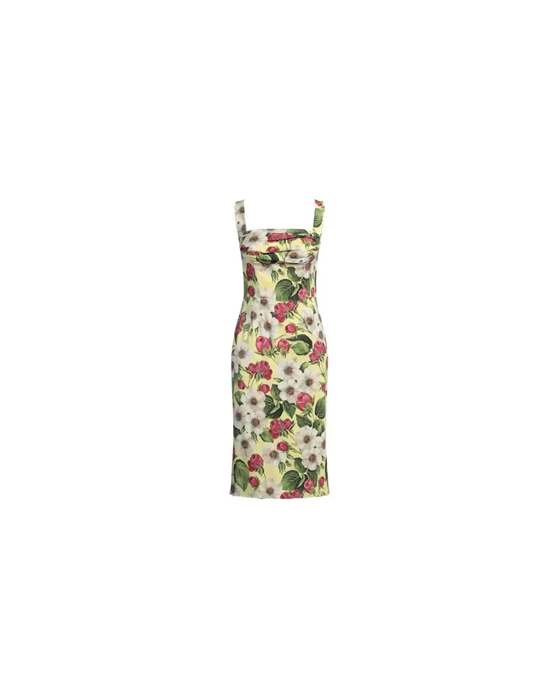 Dolce & Gabbana KLEIDER - Midi-Kleiderauf YOOX.COM Gelb