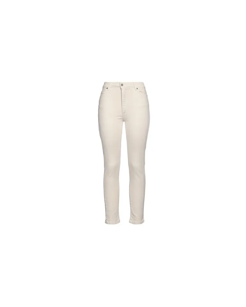 Soallure HOSEN & RÖCKE - Jeanshosenauf YOOX.COM Elfenbein