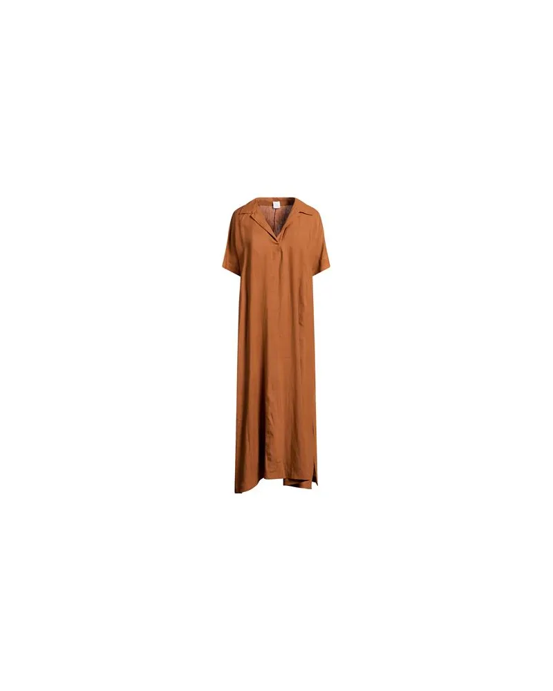 Eleventy KLEIDER - Maxi-Kleiderauf YOOX.COM Braun