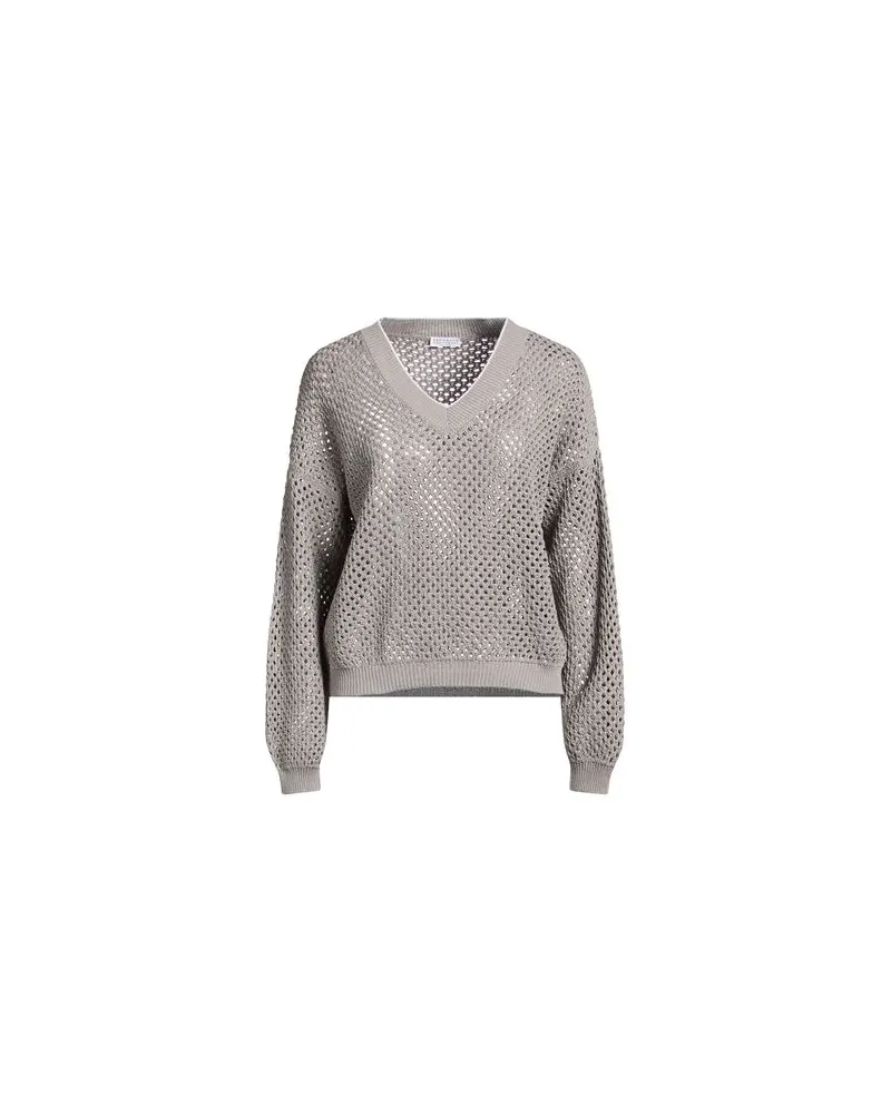 Brunello Cucinelli STRICKWAREN - Pulloverauf YOOX.COM Grau