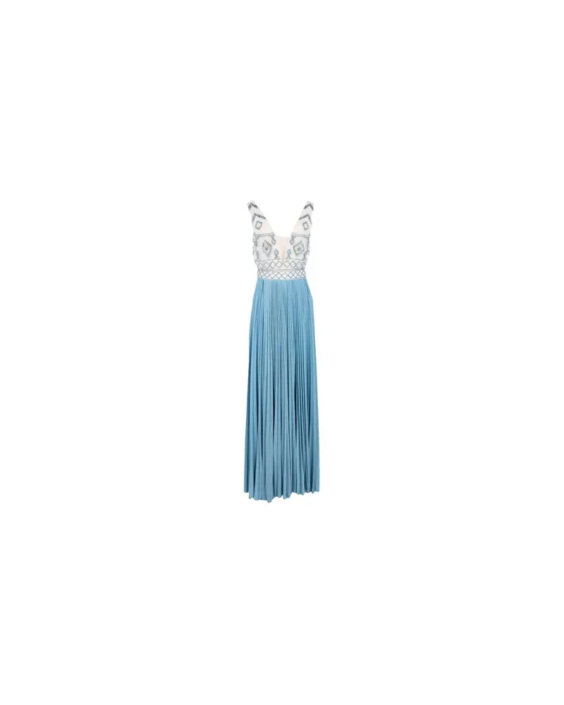 Elisabetta Franchi KLEIDER - Maxi-Kleiderauf YOOX.COM Hellblau