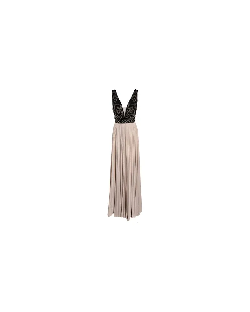 Elisabetta Franchi KLEIDER - Maxi-Kleiderauf YOOX.COM Beige