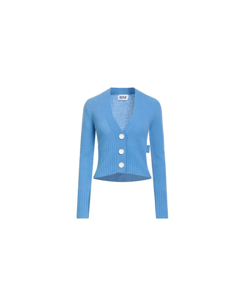ICE PLAY STRICKWAREN - Strickjackenauf YOOX.COM Hellblau