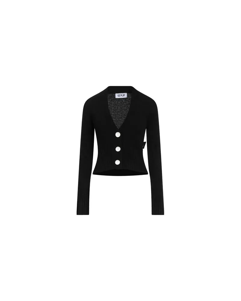ICE PLAY STRICKWAREN - Strickjackenauf YOOX.COM Schwarz