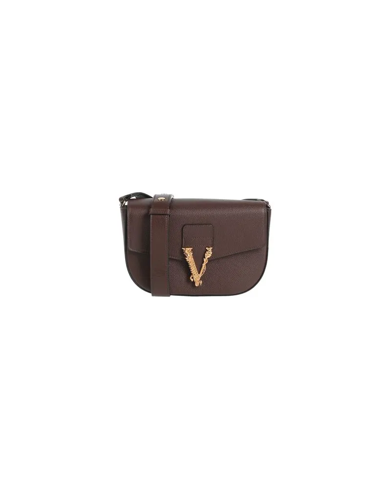 Versace TASCHEN - Umhängetascheauf YOOX.COM Schokobraun